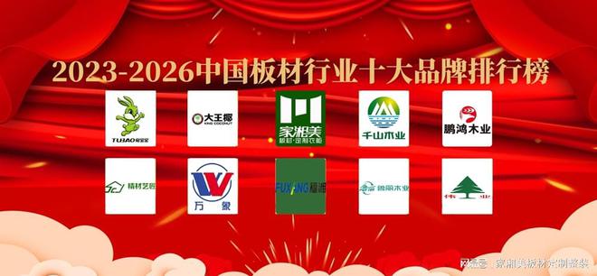 365体育官网2023年-2026年中国板材行业十大品牌排行榜(图1)